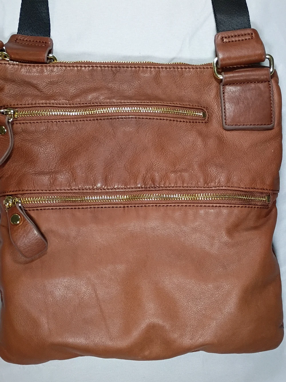 Margot Leather Crossbody Bag - Brown